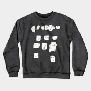 Series of Faces- point to who you are today Crewneck Sweatshirt